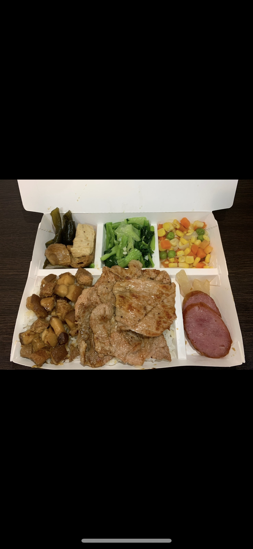 魯肉與烤肉雙拼便當